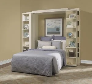 White Bookcase Bed